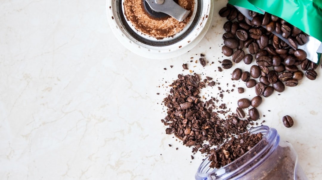Coffee grounds repurposed into eco-friendly products, showcasing sustainable uses like compost, beauty scrubs, and natural fertilizers.