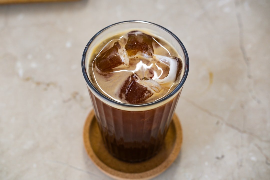 A refreshing glass of Cafe Freddo, showcasing Greece's mastery of iced espresso with rich crema and chilled perfection.