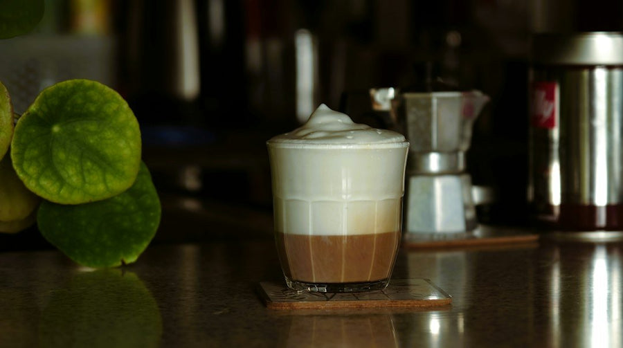 A refreshing glass of Caffe Freddo, showcasing rich cold espresso served over ice, highlighting its smooth texture and bold flavor.