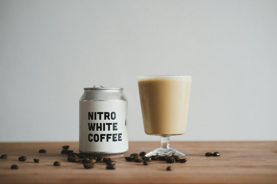 A refreshing cold espresso served in a reusable glass, highlighting sustainable café practices and lower waste options.
