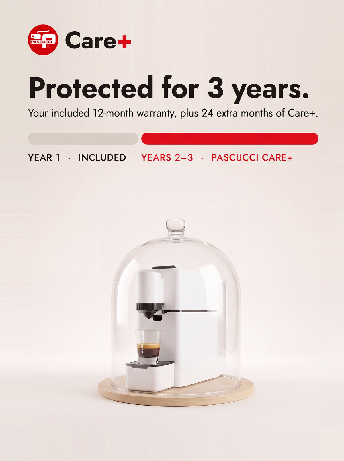 Pascucci Care+ desktop: three years of coverage